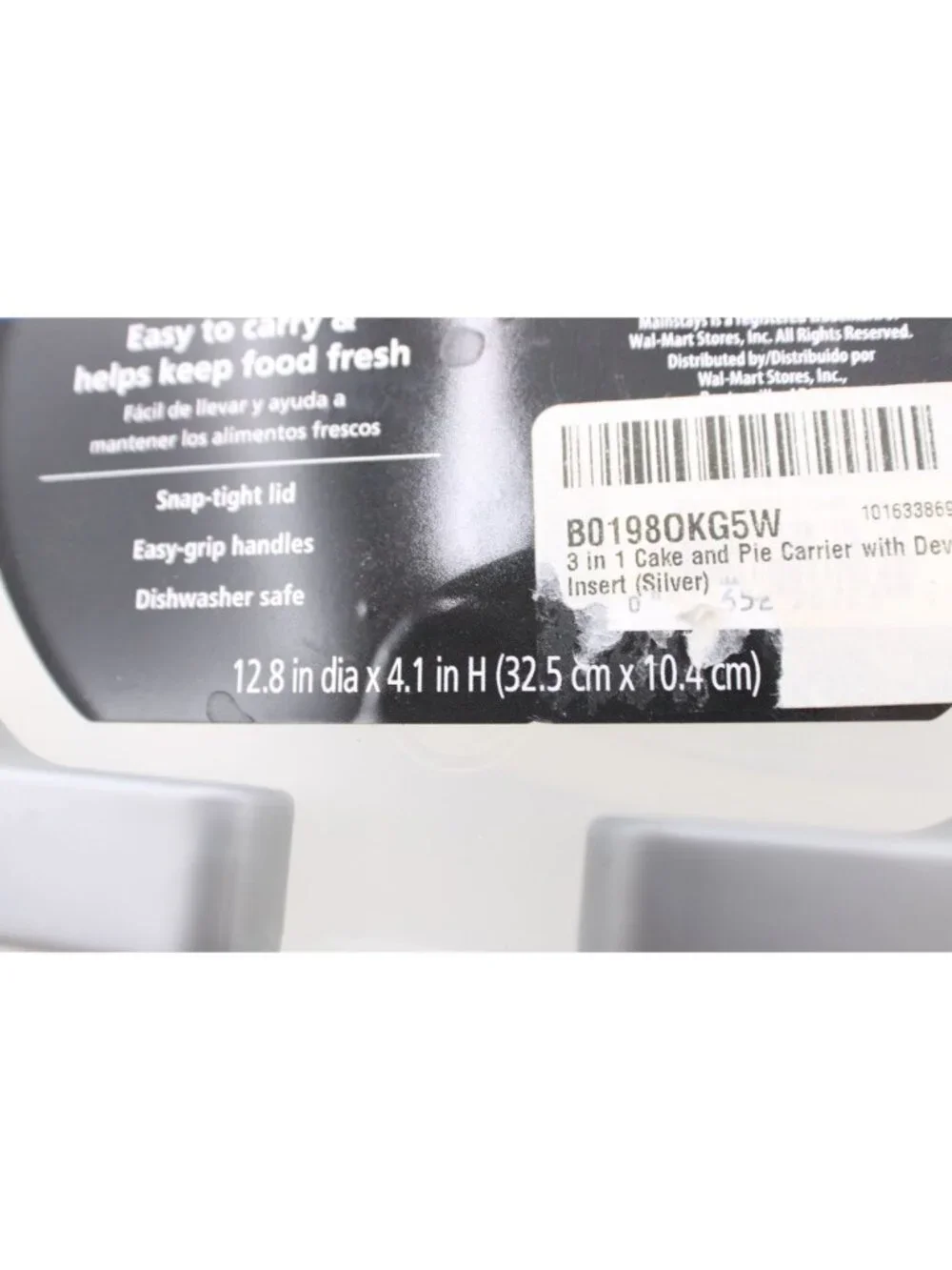 Round 3-In-1 Carrier Snap-Tight Lid Inserts For Cake & Deviled Eggs by Mainstays